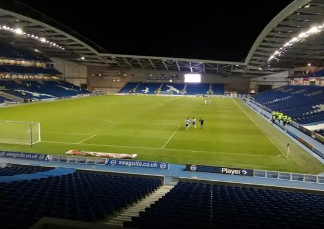 Vista desde la South Stand, área de los hinchas más animados del Brighton.
