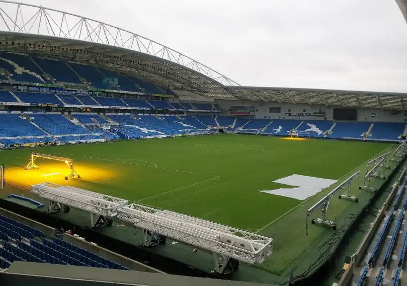 Vista desde la South Stand, zona de los hinchas más animados del Brighton.