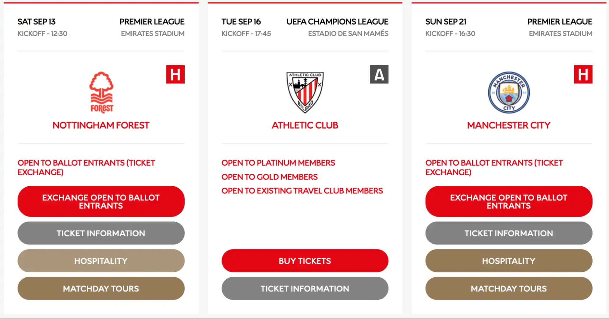 captura página de Entradas Arsenal