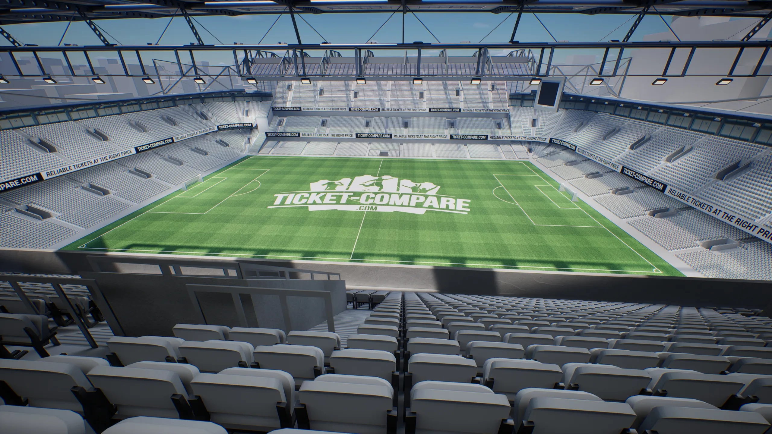 Vista del West Stand Upper de Stamford Bridge